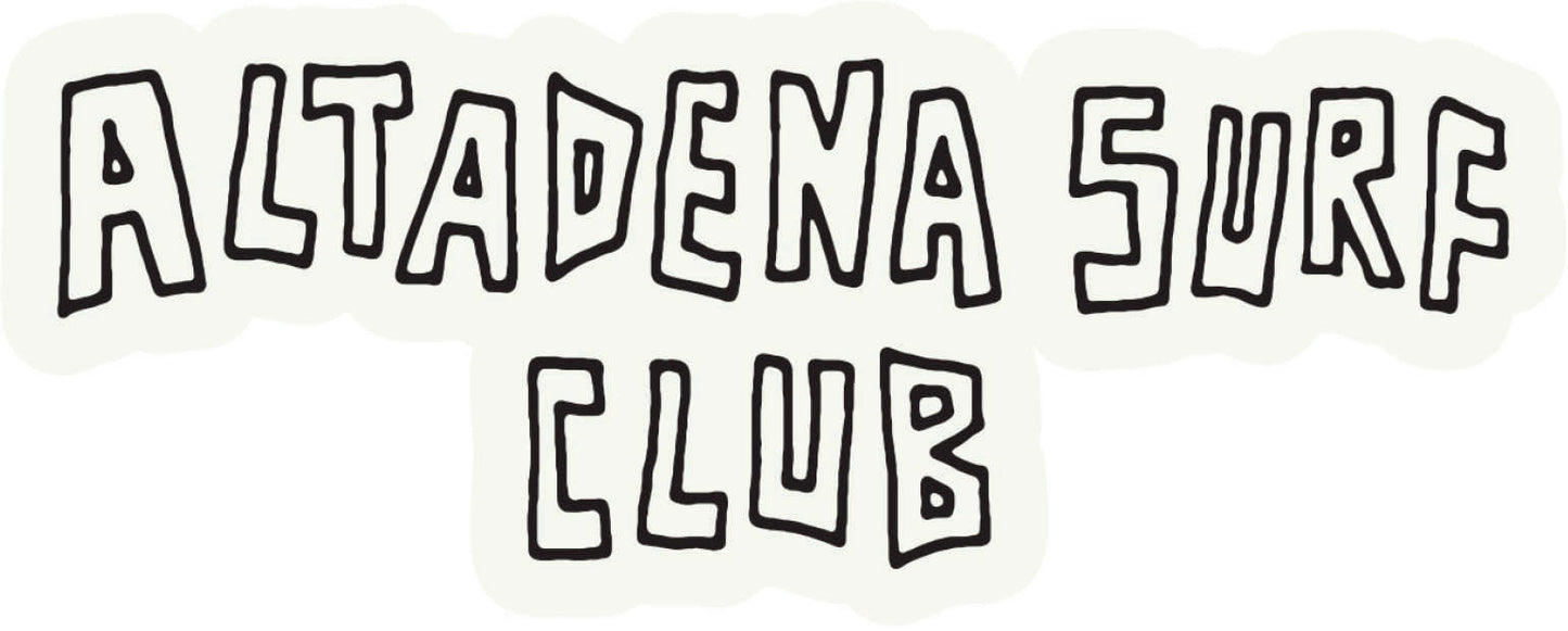 Altadena Surf Club Die Cut Sticker