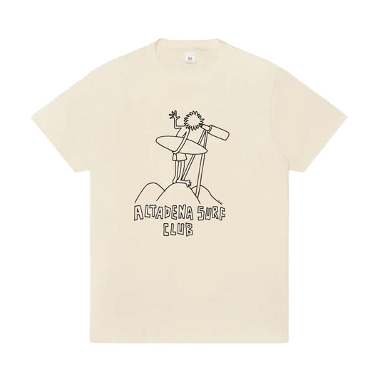 Altadena Surf Club T Shirt, Cream